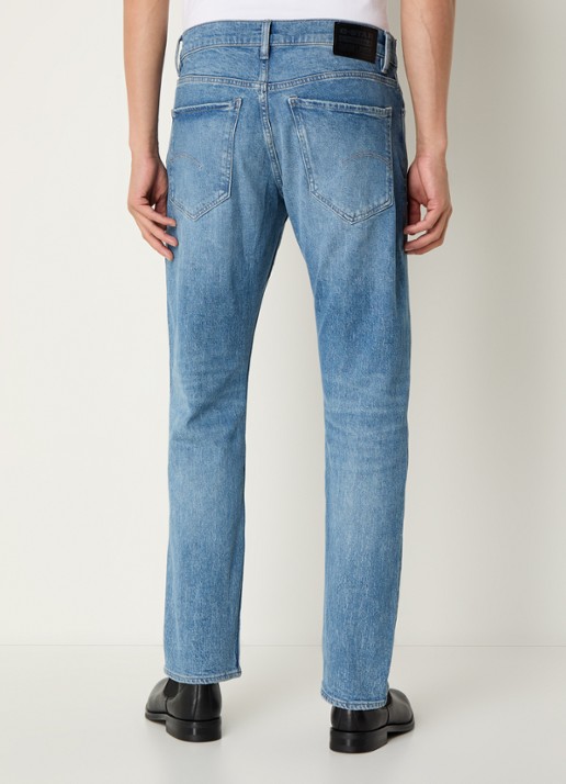 G-Star RAW Mosa straight leg jeans met medium wassing - achterkant 5 indigo