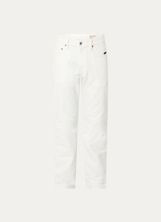 G-Star RAW Mosa straight leg jeans met steekzakken  - voorkant 3 gebroken wit