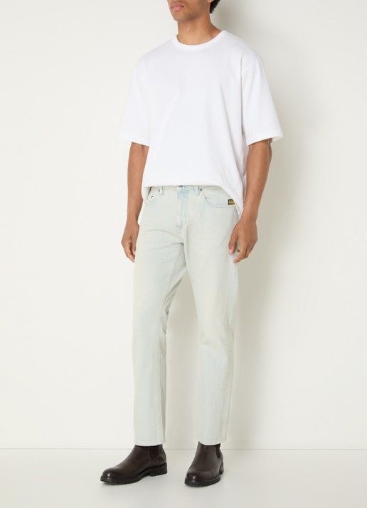 G-Star RAW Mosa straight leg jeans met steekzakken  - voorkant 2 blauw