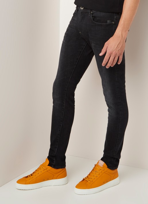 G-Star RAW Revend skinny jeans met stretch - detail 3 zwart