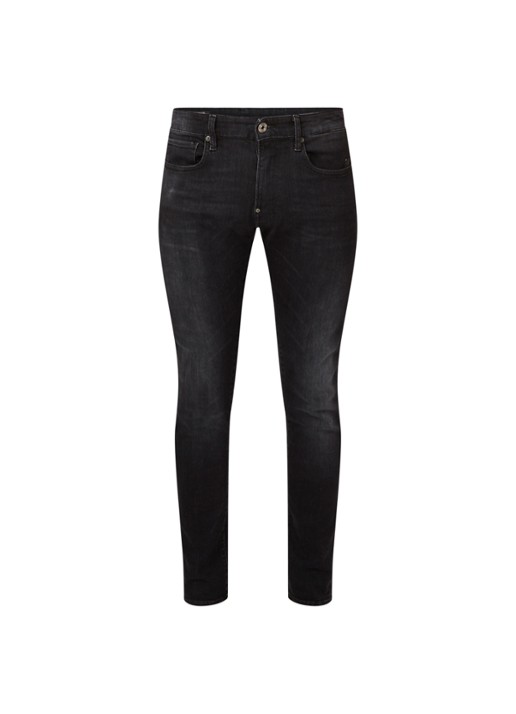 G-Star RAW Revend skinny jeans met stretch - voorkant 4 zwart
