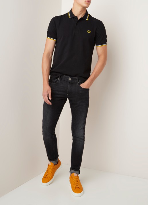 G-Star RAW Revend skinny jeans met stretch - voorkant 5 zwart