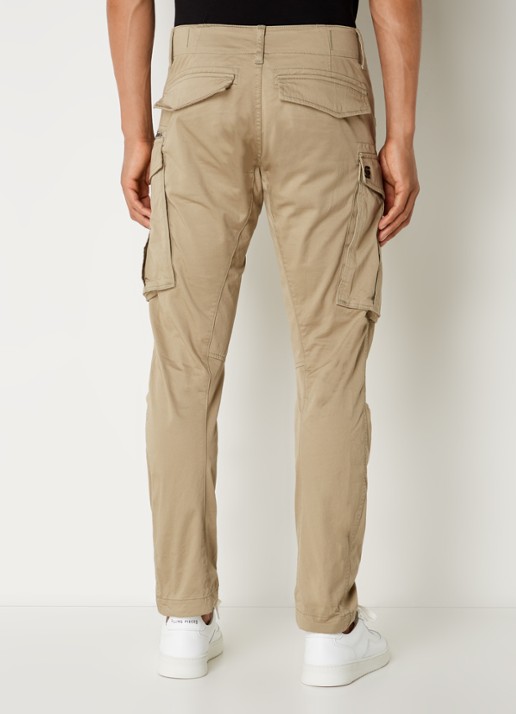 G-Star RAW Rovic tapered fit cargobroek in katoenblend - achterkant 5 khaki