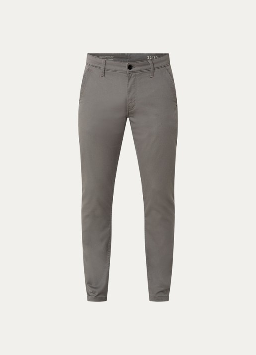 G-Star RAW Skinny fit chino met steekzakken - voorkant 2 grijs
