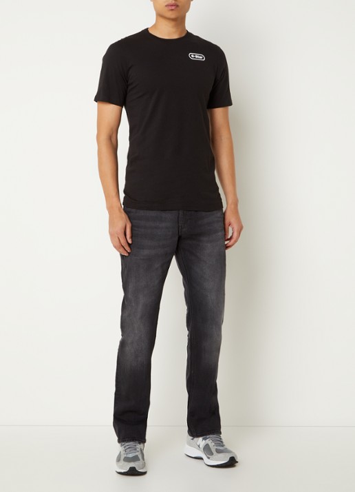 G-Star RAW Straight leg jeans met gekleurde wassing - voorkant 3 antraciet