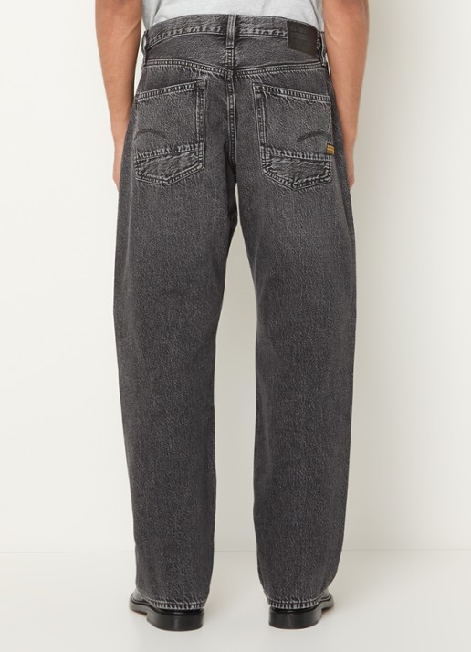 G-Star RAW Straight leg jeans met gekleurde wassing - achterkant 3 donkergrijs