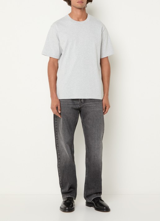 G-Star RAW Straight leg jeans met gekleurde wassing - voorkant 5 donkergrijs