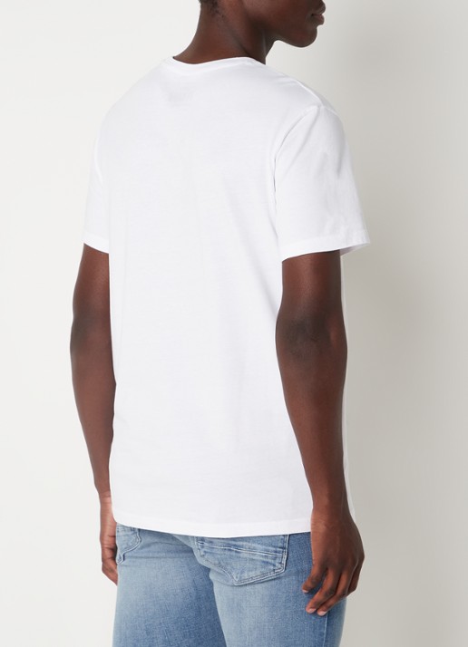 G-Star RAW T-shirt van jersey met print - achterkant 4 wit
