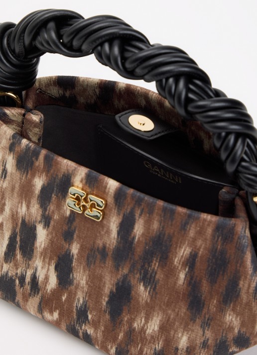Ganni Bou Mini handtas met afneembare schouderriem - detail 3 bruin