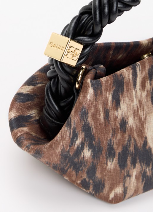 Ganni Bou Mini handtas met afneembare schouderriem - detail 5 bruin
