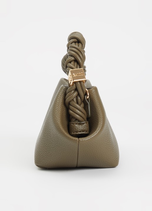 Ganni Bou Mini handtas met afneembare schouderriem - detail 3 mosgroen