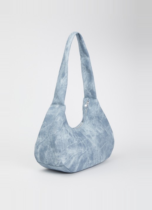 Ganni Hobo M schoudertas met tasbedel - achterkant 3 indigo