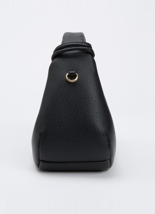 Ganni Hobo Mini handtas met afneembare schouderriem - detail 6 zwart
