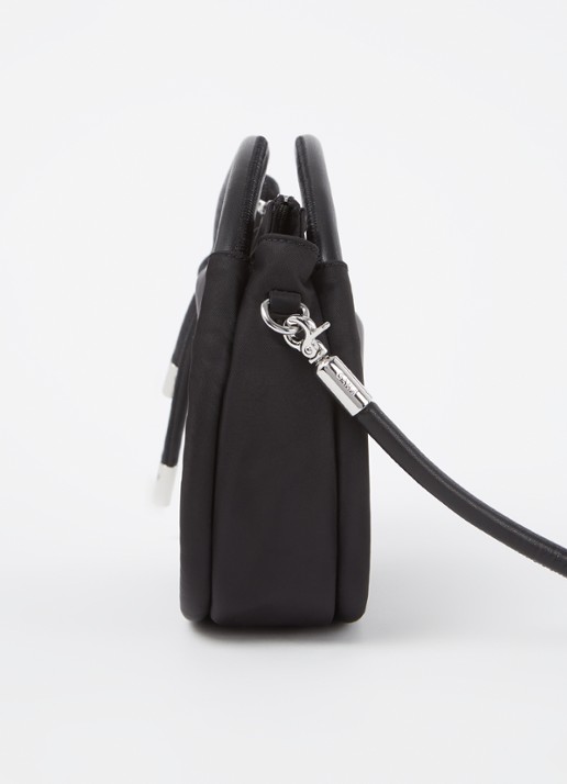 Ganni Mini Knot handtas met leren details  - detail 2 zwart