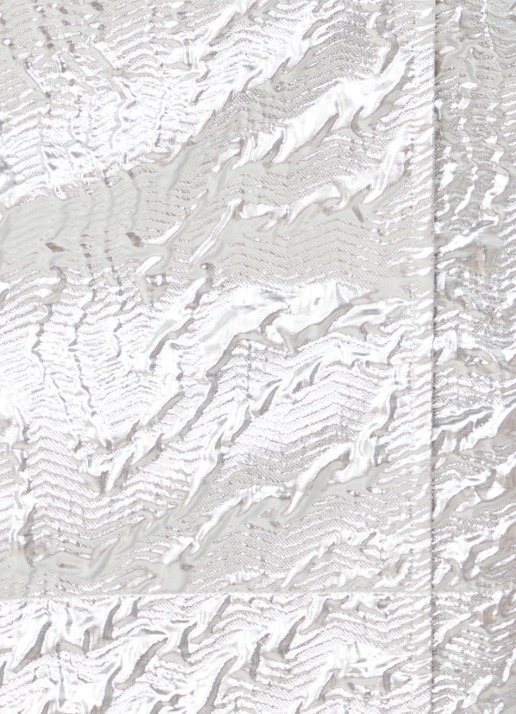Ganni Mini wikkeljurk met metallic finish en structuur - detail 5 zilver