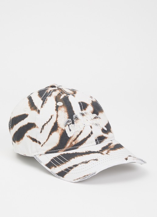Ganni Pet met zebraprint en logoborduring