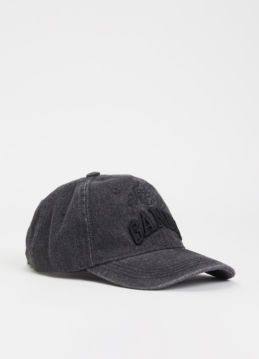 Ganni Pet van denim met borduring en logo