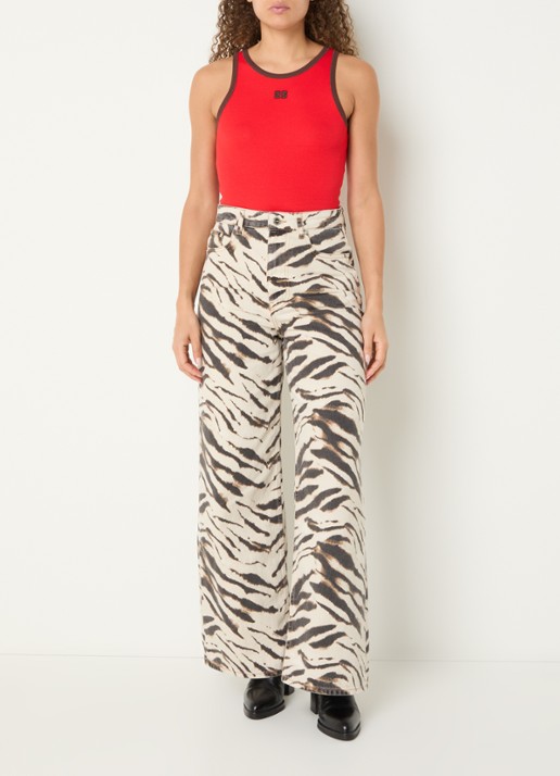 Ganni Tanktop met logo - voorkant 4 rood