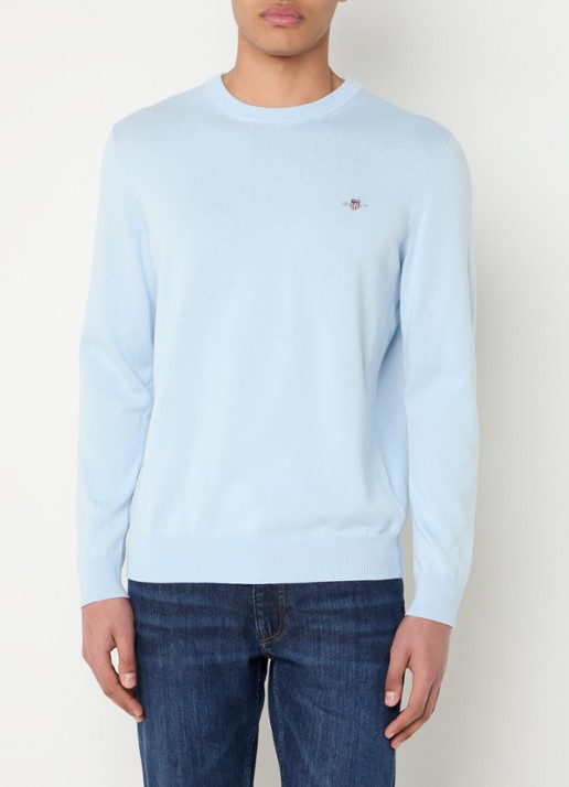 Gant Fijngebreide pullover met logo