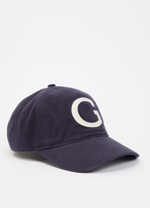 Gant G-badge pet met logoborduring  - voorkant donkerblauw
