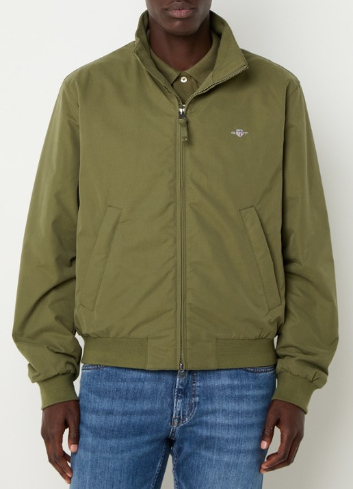 Gant Gewatteerd jack met logoborduring en ritszakken