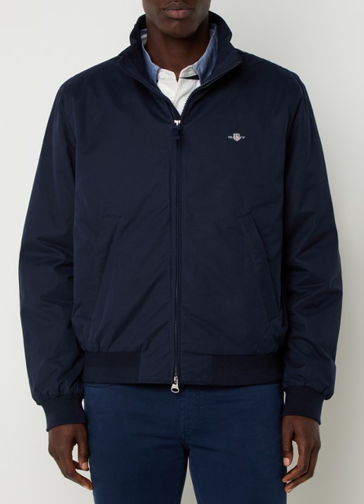 Gant Gewatteerd jack met logoborduring en ritszakken