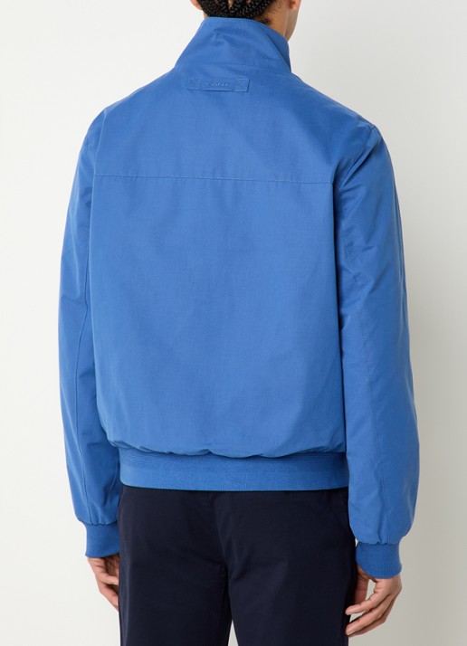 Gant Hampshire jack met logo en ritszakken - achterkant 2 blauw