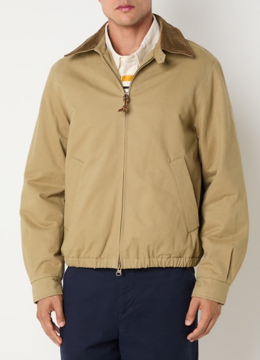 Gant Harrington jack met details van corduroy