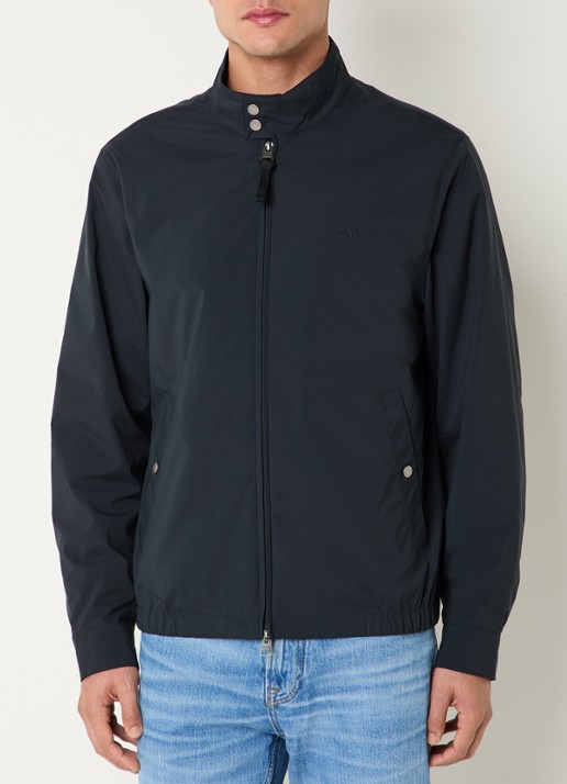 Gant Harrington jack met logo en steekzakken