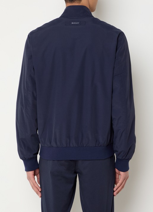 Gant Harrington reversible jack met logoborduring - achterkant 2 donkerblauw