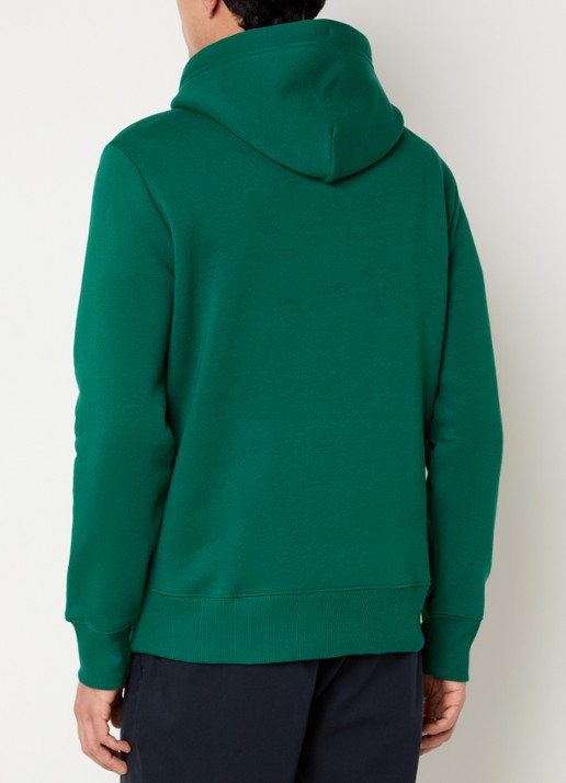 Gant Hoodie met logoprint - achterkant 5 groen