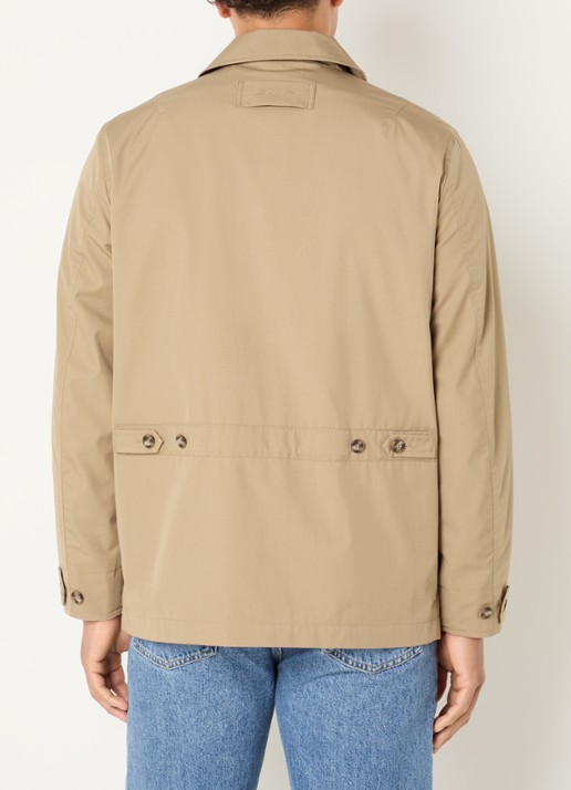 Gant Jack met kraag en klepzakken - achterkant beige
