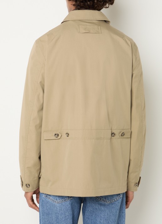 Gant Mantel met klepzakken - achterkant taupe