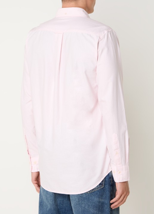 Gant Oxford regular fit overhemd met logoborduring - achterkant 3 lichtroze