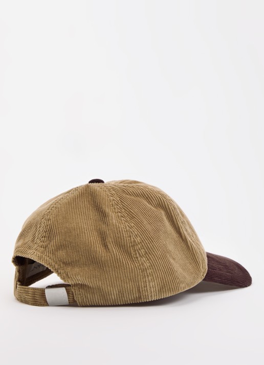 Gant Pet van corduroy met logoborduring  - detail 2 camel