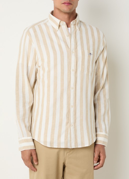 Gant Reg overhemd met streepprint en logo
