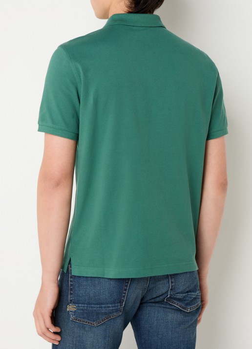 Gant Regular fit polo van piqué katoen met logo - achterkant 4 groen