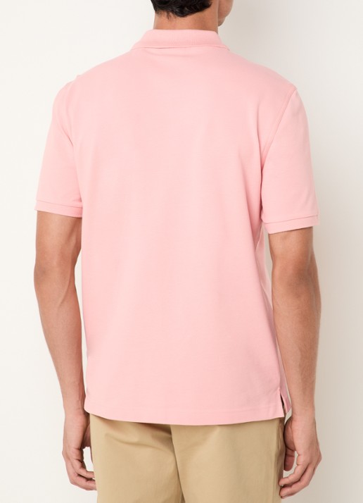 Gant Regular fit polo van piqué katoen met logo - achterkant 3 zalmroze