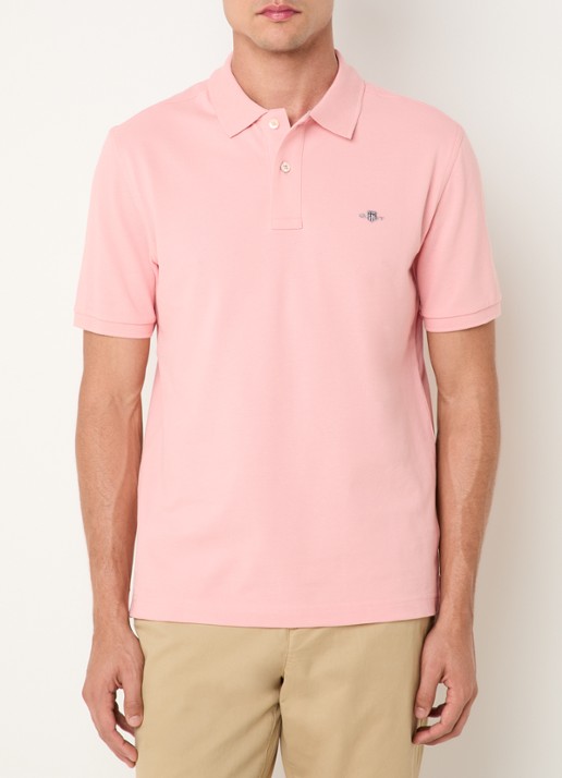 Gant Regular fit polo van piqué katoen met logo