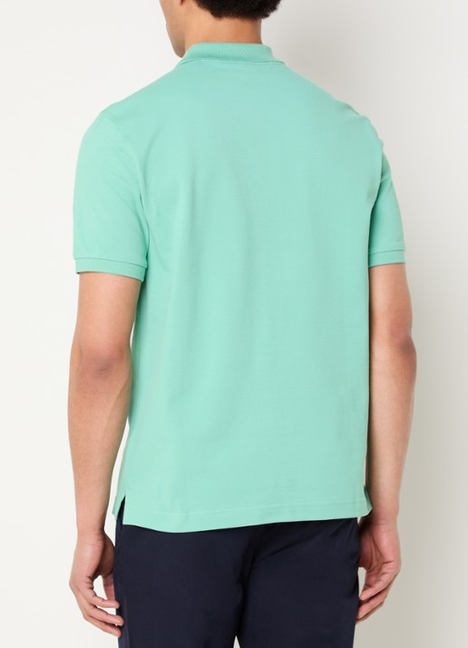 Gant Regular fit polo van piqué katoen met logo - achterkant 4 turquoise