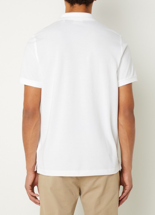 Gant Regular fit polo van piqué katoen met logo - achterkant 4 wit