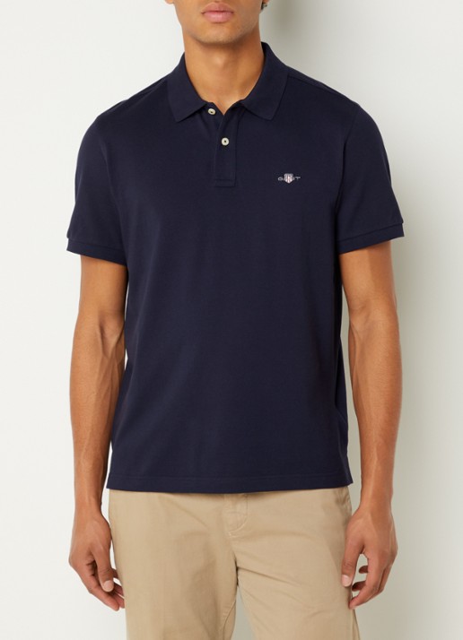 Gant Regular fit polo van piqué katoen met logo