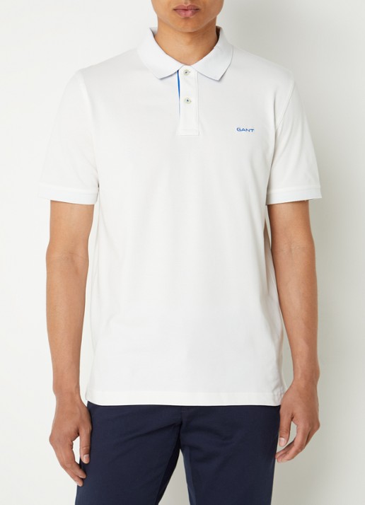 Gant Regular fit polo van piqué katoen met logoborduring
