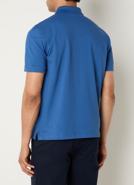 Gant Regular fit polo van piqué katoen met logoborduring - achterkant 3 indigo
