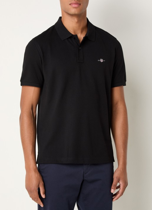 Gant Regular fit polo van piqué katoen met logoborduring