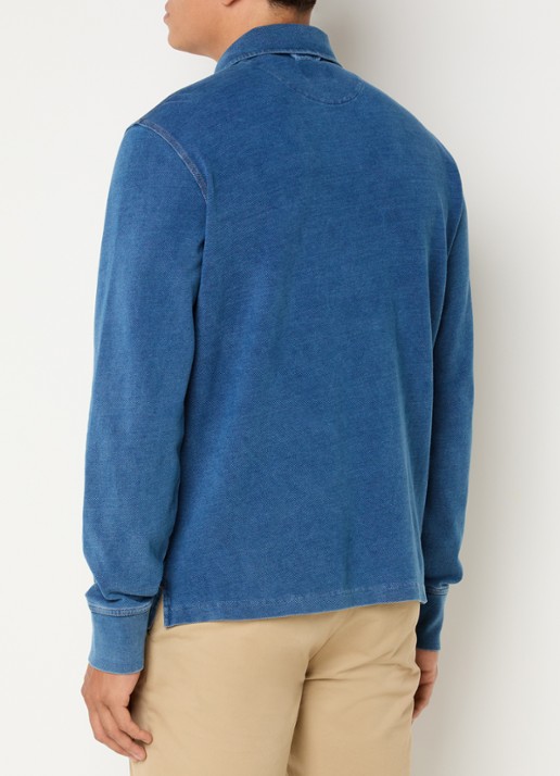 Gant Rugger trui met logo - achterkant 3 indigo