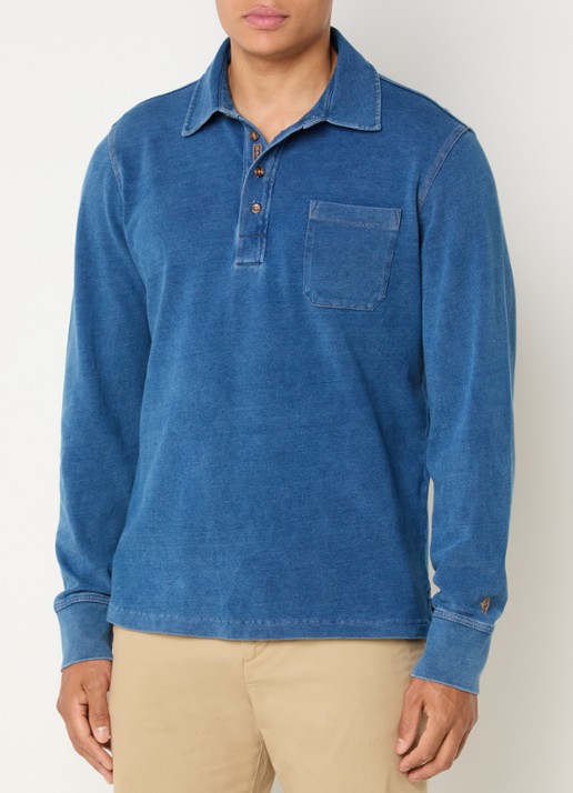 Gant Rugger trui met logo - detail 4 indigo