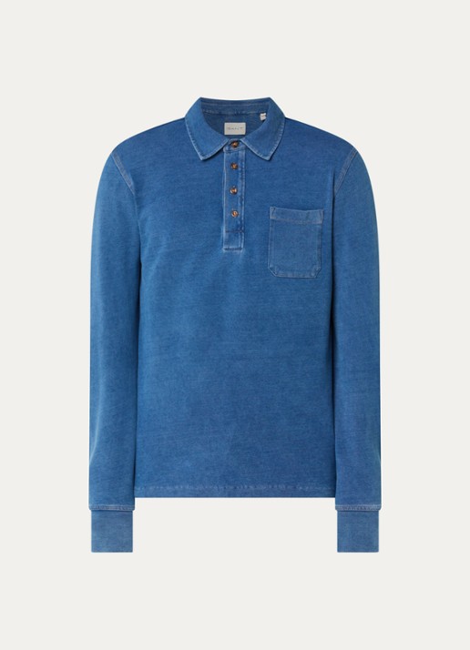Gant Rugger trui met logo - voorkant indigo