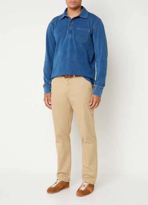Gant Rugger trui met logo - voorkant 2 indigo