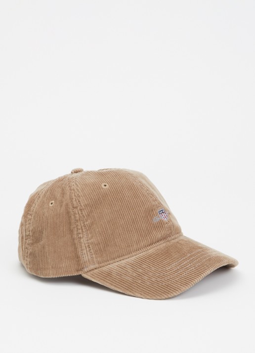 Gant Shield pet met  van corduroy met logoborduring